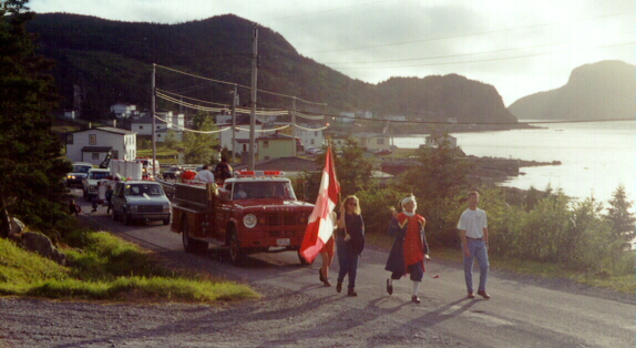 Parade going around the harbour