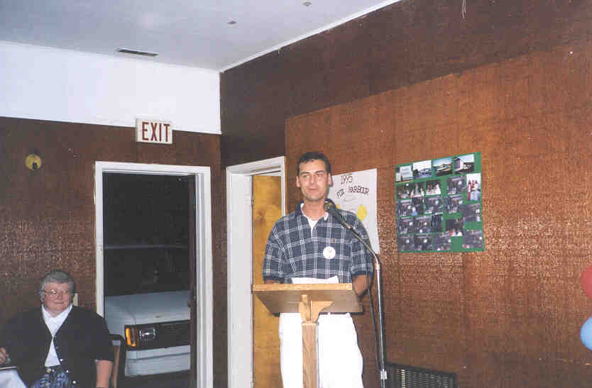 David Healey, former Mayor speaks at the Fox Harbour Festival