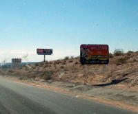 Nevada State Line from Southern California