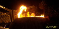 volcano eruption at the Mirage in Las Vegas