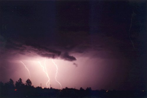 lightning storm over in Tuscon Arizona
