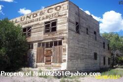 Empty Building in the Ghost Town of Modena, Utah