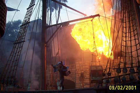 Treasure Island Pirate Act in 2001