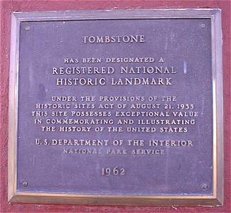 Tombstone Plaque