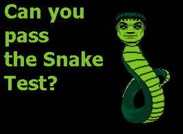 Cobra Cal ask, Can you pass the snake test?