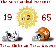 1965 Sun Bowl Poster
