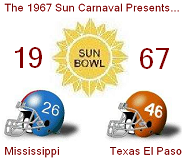 1967 Sun Bowl Poster