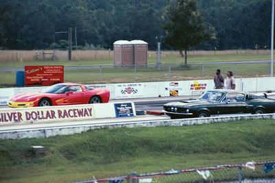 Bret's Vette kepted getting faster with each run (driver improvement)