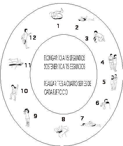 tabla de estiramientos