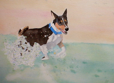 'Splash', based upon a photo by Don MacMillan, 2002