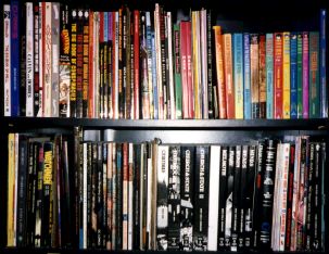 [comic shelf photo]