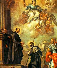 Ignatius sending Francis Xavier to the East
