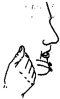 DAILY - Place the side of the 'A'  hand on the cheek and rub it toward the chin several times.  Origin:  Indicating several tomorrows.