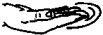 THEY, THEM, THOSE, THESE.  Point the index finger toward the object and move it toward the right.  Or, direct the upturned hand toward and right.   Origin:  Indicates the object.