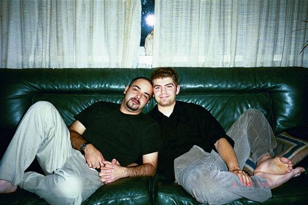 Frankie and Jesse on couch