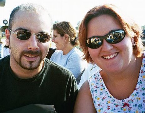 Frankie and Rachel at the pumpkin patch.