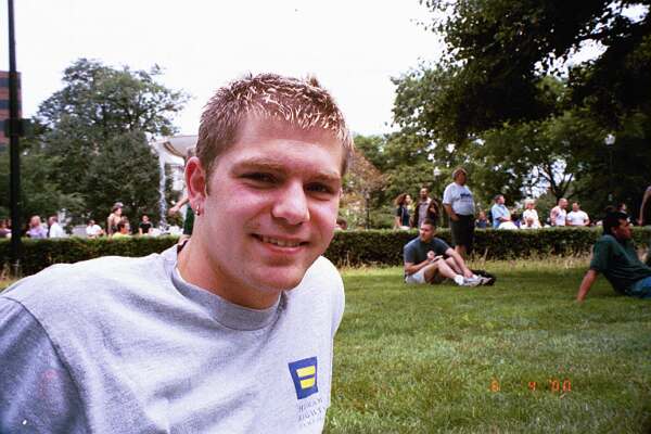 Jesse sitting in Dupont Circle