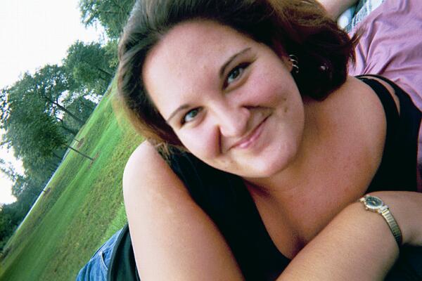 Close up of Rachel on the 4th of July