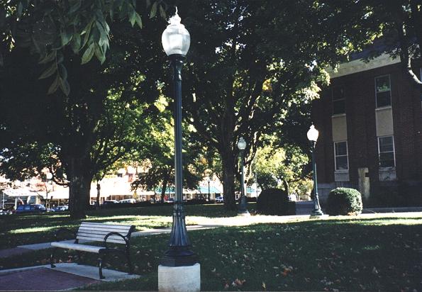 These beautiful lamps provide light for evening events and night time viewing.