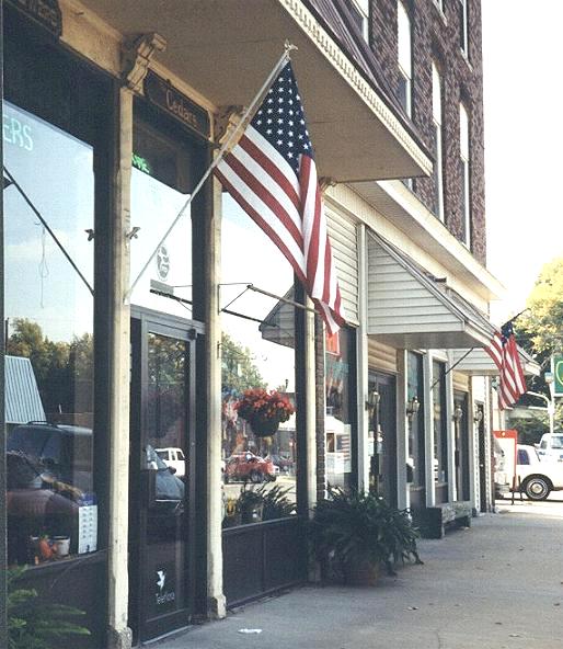 A florist and another antique shop.