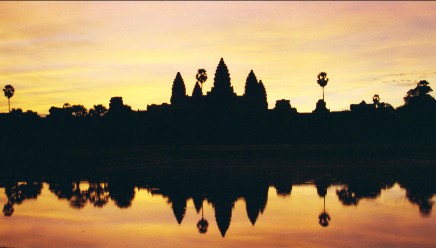 Zonsopkomst bij Angkor Wat