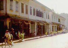 Straatbeeld in Luang Prabang, Laos.