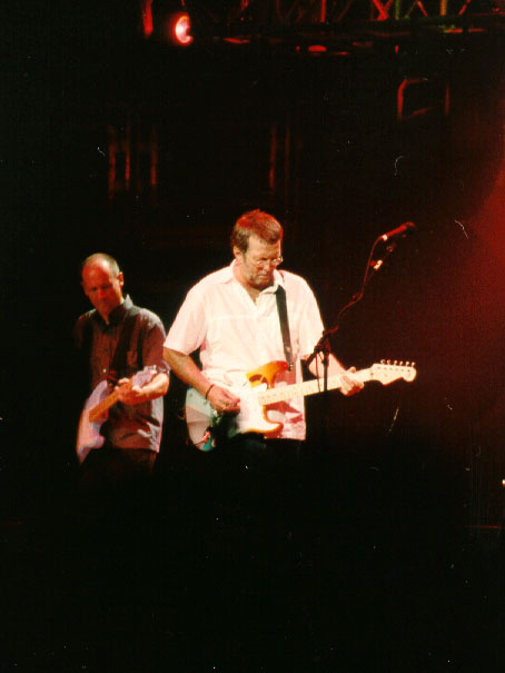 Eric Clapton playing his hand-painted signature model