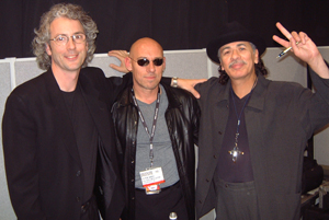 Carlos SANTANA with Paul Reed SMITH (left)