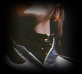 Takehito during a performance