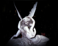 angel and woman