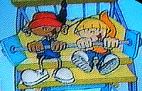 While Numbuh 1 is off with Lizzie, Numbuhs 4 and 5 enjoy themselves at the amusement park.
