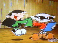 Numbuh 3 holds Numbuh 1's hand enthusiastically in Operation: T.U.R.N.I.P.