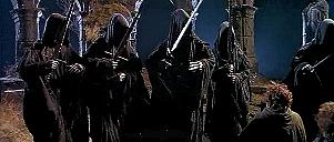 The Nazgul closing in on the hobbits