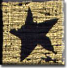 HMP25 Black/Gold Star hand made paper