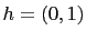 $ h=(0,1)$