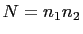 $ N=n_1n_2$