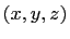 $ (x,y,z)$