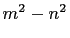 $ m^2-n^2$