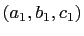 $ (a_1,b_1,c_1)$