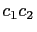 $ c_1c_2$