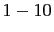 $ 1\-10$