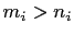 $ m_i>n_i$