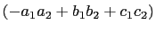 $ (-a_1a_2+b_1b_2+c_1c_2)$