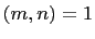 $ (m,n)=1$