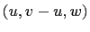 $ (u,v-u,w)$