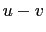 $ u-v$