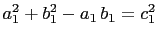 $ a_1^2+b_1^2-a_1 b_1=c_1^2$