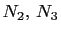 $ N_2, N_3$