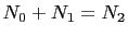 $ N_0+N_1=N_2$