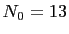$ N_0=13$